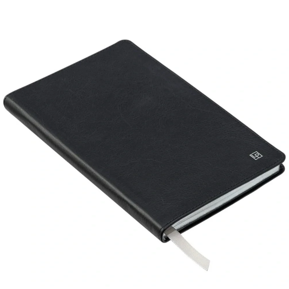 Leatherpress Heritage Collection Tuxedo Black Leather Notebook Journal Grad Gift